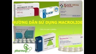 Pharmog SS2  Tập 01 Hướng dẫn sử dụng kháng sinh nhóm Macrolide [upl. by Odessa]