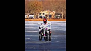 Dirt bike on Ice 🔥🥶 [upl. by Hajin]