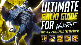 Wild Rift  Galio Guide  Build Combos Runes Tips and Tricks [upl. by Corby885]