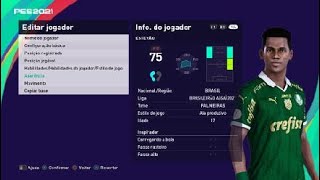 Estêvão PES 2021  Como fazer  How to create [upl. by Allveta]