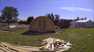 Glamping Pod at Rock and River Outdoor Pursuits supplied and installed by Cabins Unlimited [upl. by Blondy]