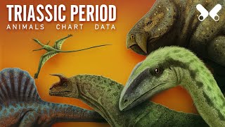 TRIASSIC PERIOD Animals size comparison and data Paleoart [upl. by Mady]