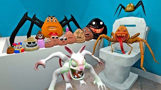 POU BOUS REVENGE CREEPYPASTA FAMILY ZOOCHOSIS MONSTERS ANIMALS SPARTAN KICKING in Garrys mod [upl. by Howzell]