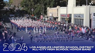 2024 LAUSD AllCity Band  2024 Pasadena Rose Parade [upl. by Dagley]