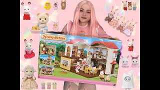 Sylvanian Families Red roof country home unboxing [upl. by Dielu]