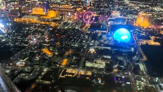 Las Vegas Dome from the Sky at Night [upl. by Carola]