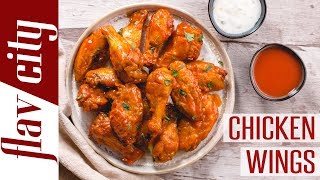 How To Make Crispy Baked Chicken Wings  Bobbys Kitchen Basics [upl. by Wendin]