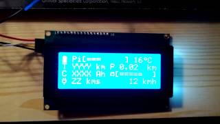 Ebike Computer Arduino with LCD 4x20 I2C 0x20 [upl. by Narib231]