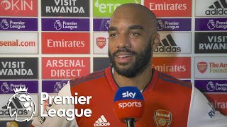 Alexandre Lacazette Dont know how Arsenal lost control of match  Premier League  NBC Sports [upl. by Enelyahs]