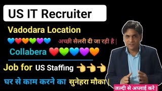 Job for freshers  US IT Rrcruiter job  US IT Recruiter job for Vadodara [upl. by Nedak]