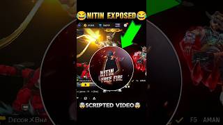 NITIN FREE FIRE EXPOSED 😂  Nitin Free Fire Scripted Video freefire shorts ytshorts [upl. by Aiva]