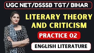 🟥Test 02  Literary Theory and Criticism  English Literature  LIVE 8 PM [upl. by Ardek513]