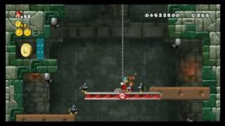 New Super Mario Bros Wii  Star Coin Location Guide  World 7MidCastle  WikiGameGuides [upl. by Acinonrev28]