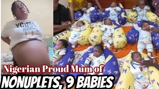 Amazing Mum of Nonuplets 9 babiesquot 6 girls and 3 boys in Nigeria [upl. by Dennis]