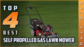 Top 4 best self propelled gas lawn mower review [upl. by Torrell]