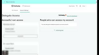 How to Delegate Access to Your Godaddy Account 2024 [upl. by Nahsrad]