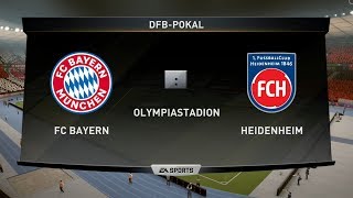 ⚽ DFB Pokal Viertelfinale FC Bayern München  1 FC Heidenheim 🏆 FIFA 19 Gameplay Deutsch Livestream [upl. by Inaej]