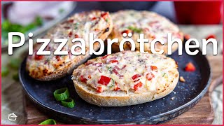 Leckere Pizzabrötchen mit Schmand  einfach amp schnell  REZEPT  eatde [upl. by Ahsaercal]