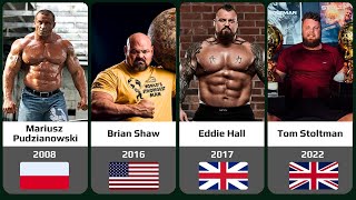 The Worlds Strongest Man All Winners [upl. by Esya296]