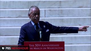 Watch the Rev Al Sharpton Speak at 50th Anniversary Celebration of MOW [upl. by Ettenal]