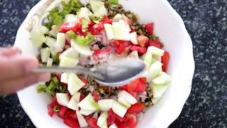 Sprouted moong saladHealthy moong chaat recipe [upl. by Choo]