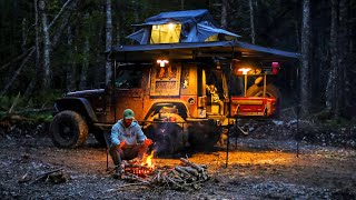 Roof Top Tent Solo Jeep Camping Overland Adventure [upl. by Eniamor169]