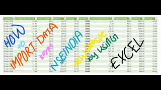 How to Import Live data from new Website nseindiacom in Excell Sheet born4trade nse [upl. by Tremain724]