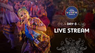 Vadodara Navratri Festival 2024  Navratri Nonstop Garba Live  Day 3 [upl. by Assej]