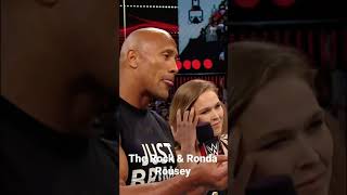 The Rock and Ronda Rousey team up Short [upl. by Clellan]