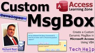 Create a Custom Dynamic MsgBox in Microsoft Access Using VBA Part 1 Dialog Forms [upl. by Norvall621]