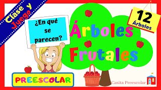 ARBOLES FRUTALES Para Niños Aprende en Casa [upl. by Lashonda]