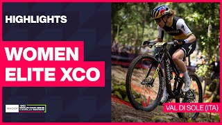 Val di Sole  Women Elite XCO Highlights  2024 WHOOP UCI Mountain Bike World Cup [upl. by Enimasaj]