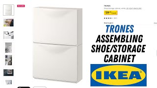 Installation of storage cabinet TRONES from Ikea  Correct wall mounting TRONES 00397307 Assembly [upl. by Ilat]