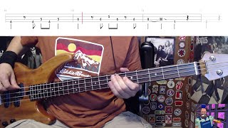 Money For Nothing by Dire Straits  Bass Cover with Tabs PlayAlong [upl. by Senalda]