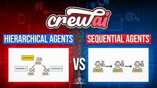 Hierarchical Agents vs Sequential Agents with CrewAI [upl. by Dworman969]