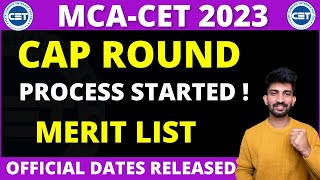 MCA Cap Round Process Started 2023  MCA Admission Process 2023 [upl. by Marlin]