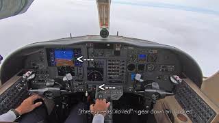 ILS approach in a Citation Jet  ATC recorded and procedures explained [upl. by Aerdnak]