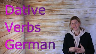 German Dative Verbs Verben mit Dativ [upl. by Enailil963]