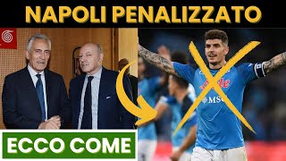 CLAMOROSO PROVVEDIMENTO SU INTER NAPOLI SARANNO COSTRETTI A [upl. by Nylirek636]