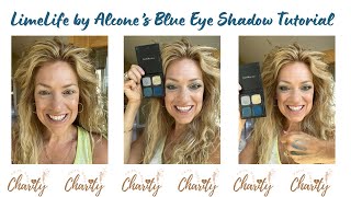 LimeLife by Alcone Blue Eye Shadow 53F 54F 55F and 56F Tutorial [upl. by Atinav]