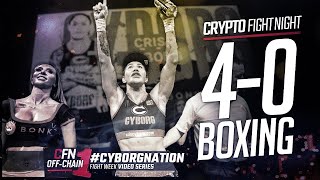 Cris Cyborg London Boxing Fight Night stays undefeated Vs Aria Wild [upl. by Nirrol]