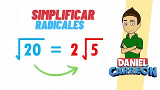 COMO SIMPLIFICAR RADICALES Super facil  Para principiantes [upl. by Anil]