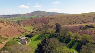 Inwood Valley Long Mynd Church Stretton  Aerial Video [upl. by Letrice]