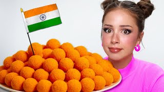 Trying INDIAN SNACKS for the first time ever [upl. by Marasco204]