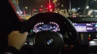 BMW 330i G20 POV Cruise Around Town  Pops and Bangs Stock Exhaust Exterior Mic [upl. by Aniles]