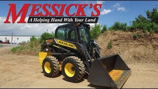 New Holland L220 Skid Steer Walk Around and Controls Overview [upl. by Anahpets]