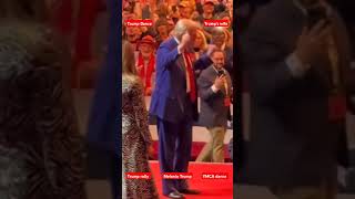 donaldtrump does the YMCADANCE while melaniatrump looks on 80smusic dance trumpdance [upl. by Joon686]