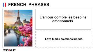 Learn French I Thoughts and Phrases  0004 [upl. by Weisberg]