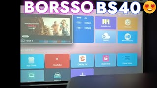 Borsso BS40 Projector My First Impression [upl. by Teiv]