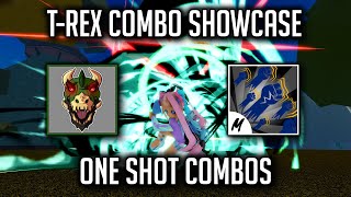 Become Pro With TRex Combos  TRex Combo Showcase Blox Fruit [upl. by Tat874]